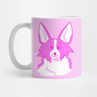 Super Cute Pink Corgi Face! Mug